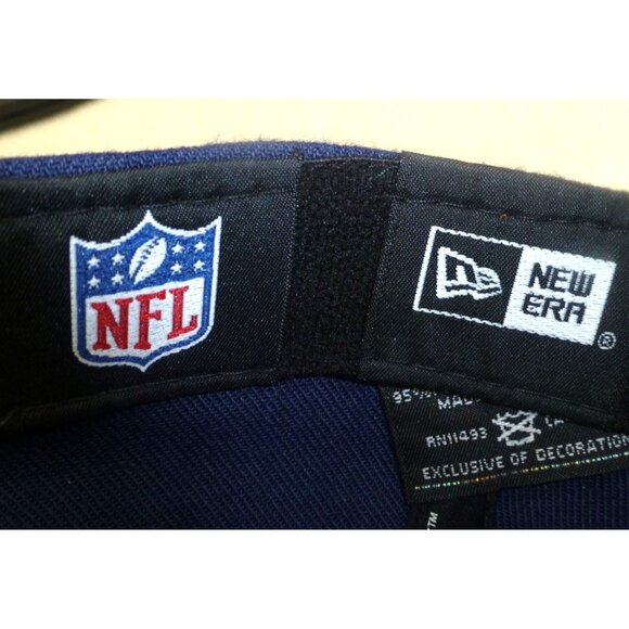 Dallas Cowboys New Era NFL Cap With Star Logo & Embroidered Back Text Navy/White - Picture 5 of 8
